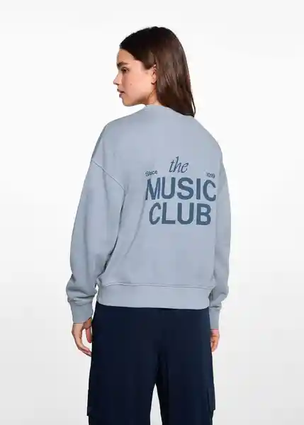 Sudadera Music Celeste Talla 20 Teen Niñas Mango