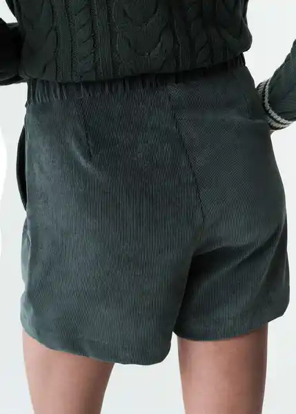 Falda Short Meli Mujer Verde Hidai Ultraoscuro Talla S 443G387 Naf Naf