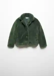 Abrigo Sherpa Verde Pastel Talla 20 Teen Niñas Mango