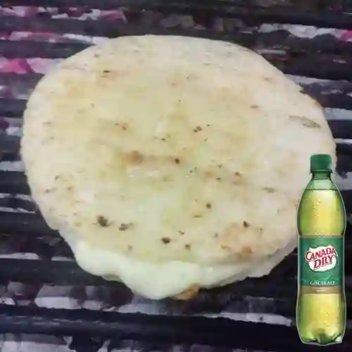 Combo Arepa de Quesillo + Canada Dry 400 ml