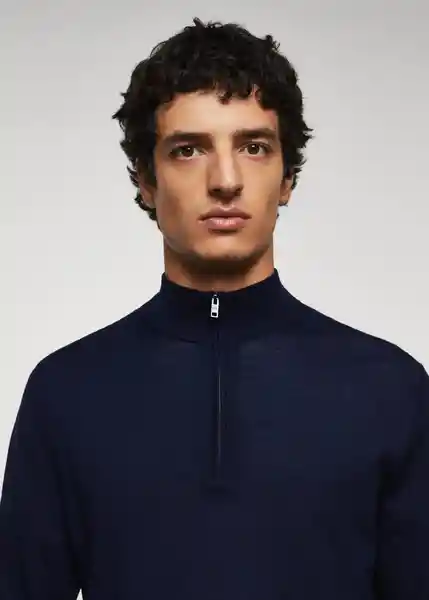 Saco Jersey Willyp Navy Talla M Hombre Mango