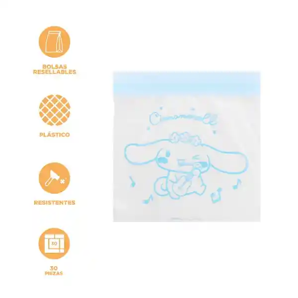 Bolsa de Almacenamiento Resellable Cinnamoroll Sanrio Miniso
