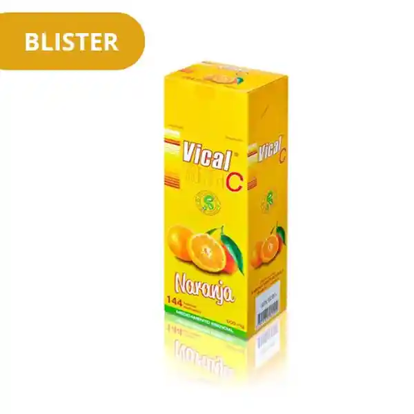 Vical C Sabor a Naranja (500 mg)