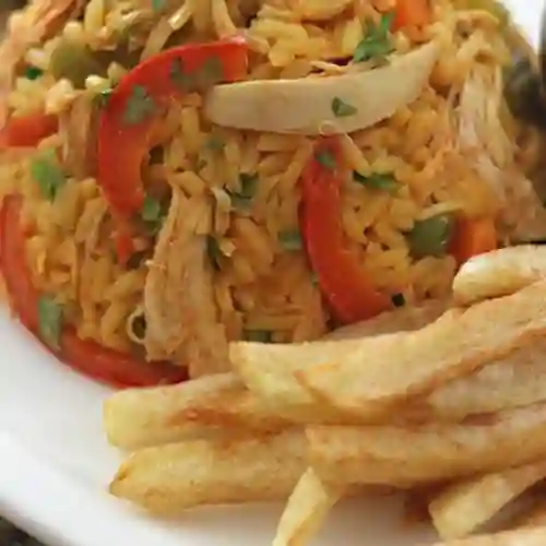 Arroz con Pollo de Abuela + Papas