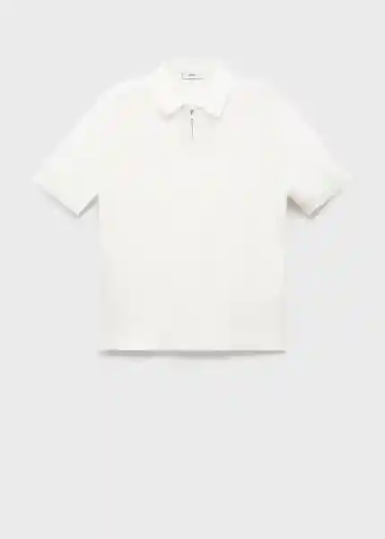 Camiseta Polo Canario Crudo Talla M Hombre Mango