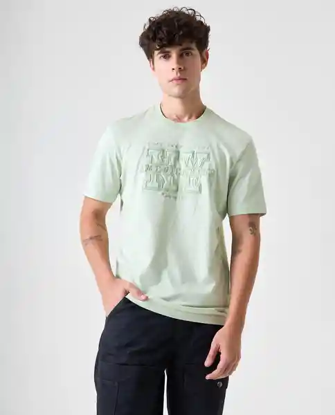 Camiseta Hombre Verde Talla XS 842G003_VER130111 Americanino