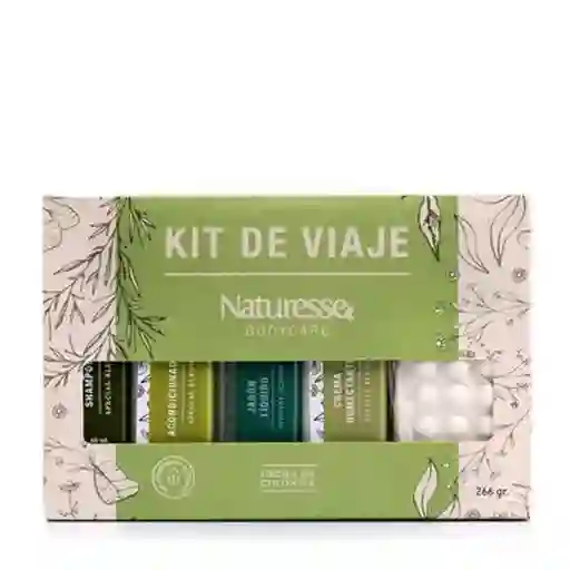 Naturesse Kit de Viaje Jabón y Gorro de Baño