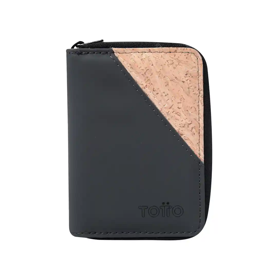 Billetera Cork Gris Pequeña