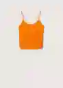 Top Magnum Naranja Talla 18 Mujer Mango