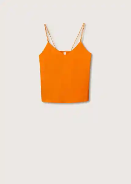 Top Magnum Naranja Talla 18 Mujer Mango