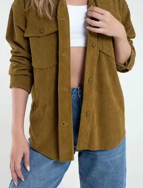 Chaqueta Cádiz Mujer Verde Sembrado Oscuro Talla S Naf Naf