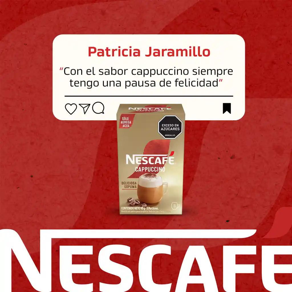 Cappuccino NESCAFÉ instantáneo x 90g