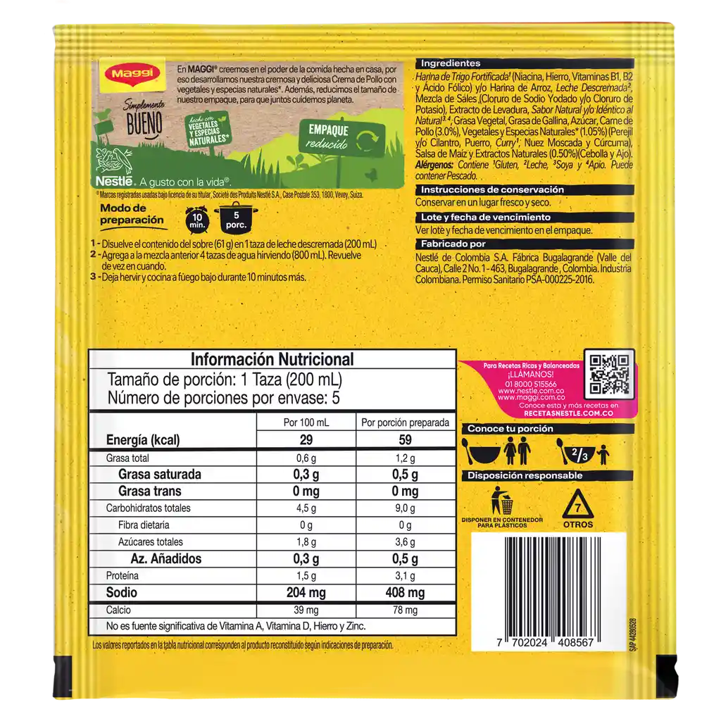 Crema de Pollo MAGGI x 61g