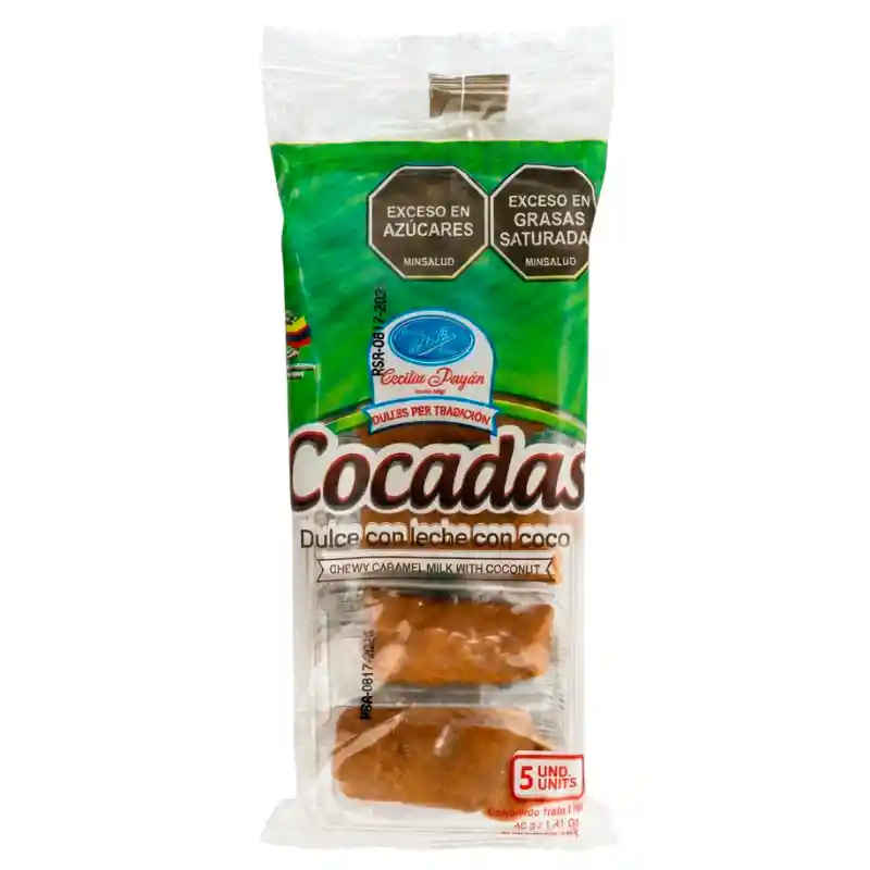 Dulces del Valle Cocadas Pack 5 x 8 g