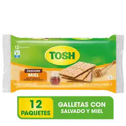 Galleta Tosh Miel Fit Bolsa 12 x 3 x 324 g