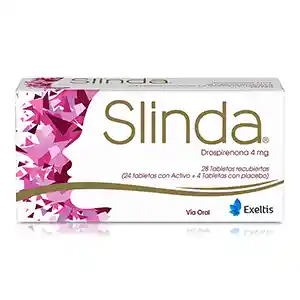 Slinda Drospirenona 4 Mg Caja X 28 Tabletas