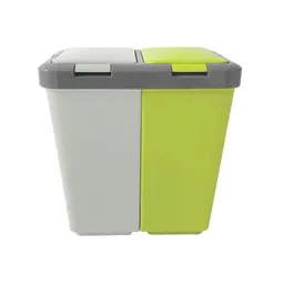 Basurero Con 2 Divisiones Reciclaje Krea
