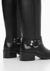 Botas Sonar Negro Talla 36 Mujer Mango