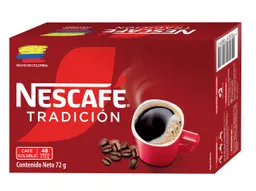 Café instantáneo NESCAFÉ Tradición 48 sobres x 72g