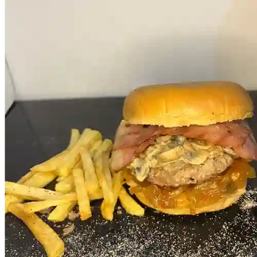 Mushrooms Burger + Papas