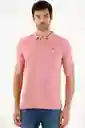 Polo Rosada Con Raqueta Multicolor Para Hombre
