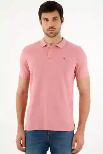 Polo Rosada Con Raqueta Multicolor Para Hombre