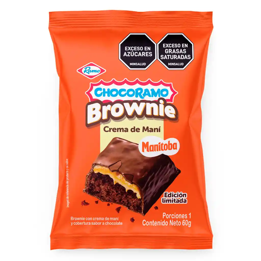 Brownie Chocoramo Crema de Mani C-u