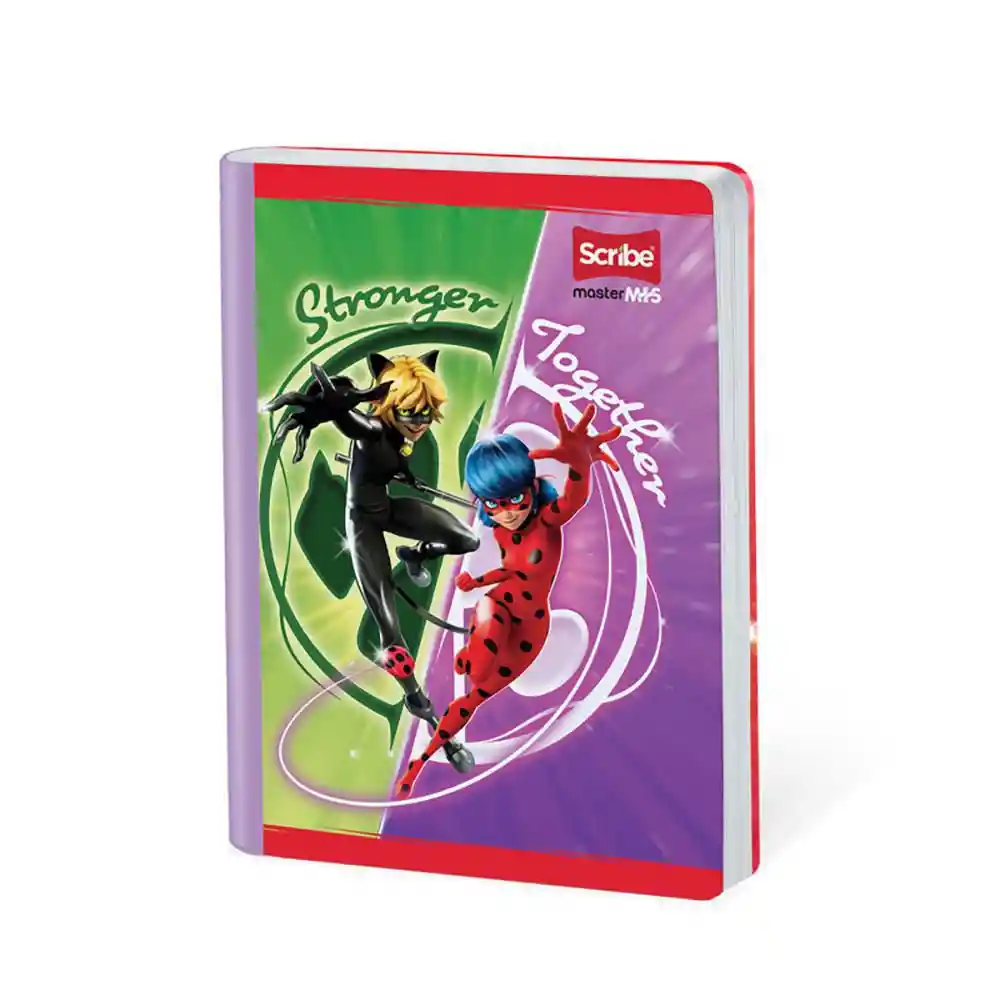 Cuaderno Ladybug+ Cuadriculado 50 Hojas Cosido Scribe