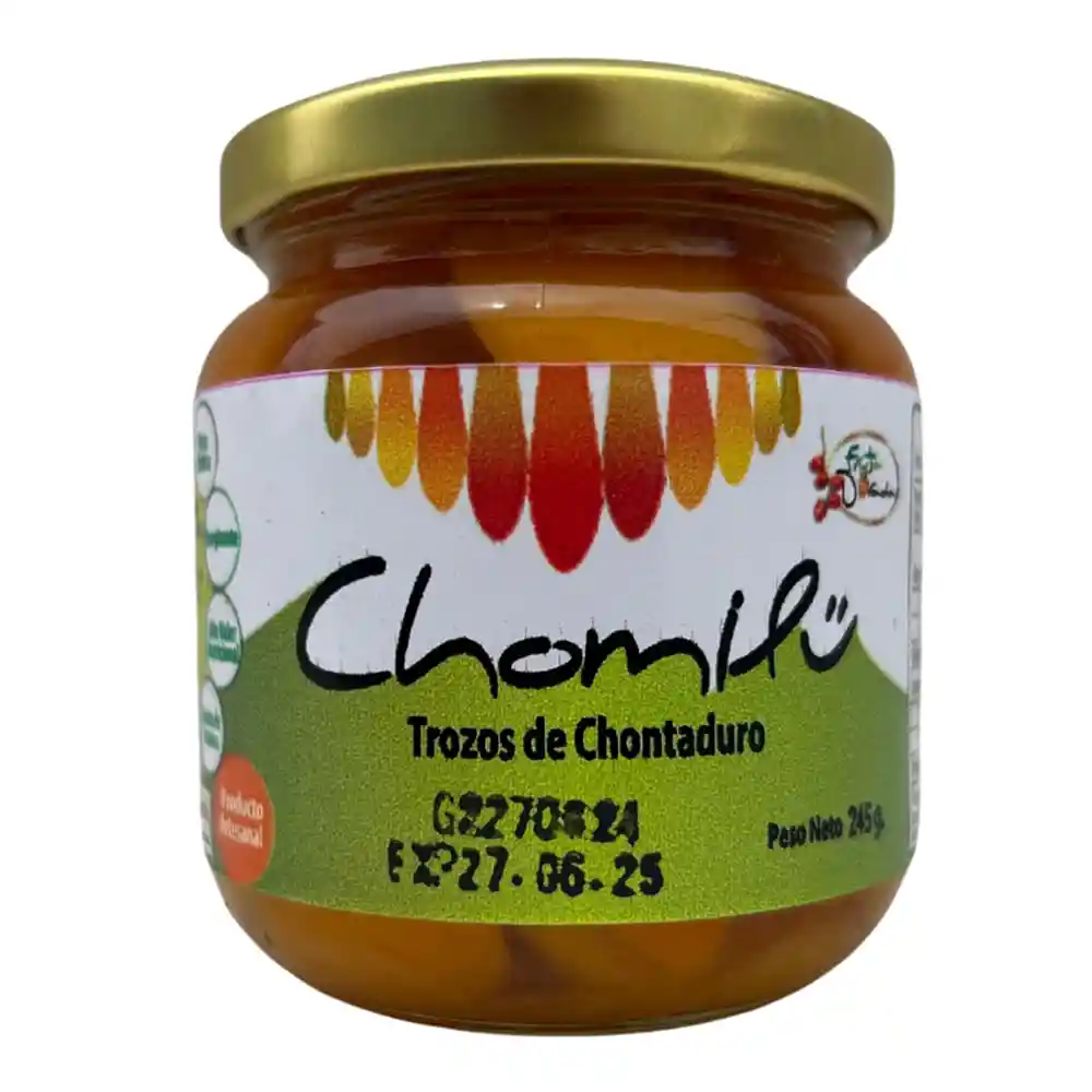 Trozos Fruta Dorada Chontaduro en Almibar