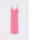 Vestido Lucita Rosa Talla L Mujer Mango