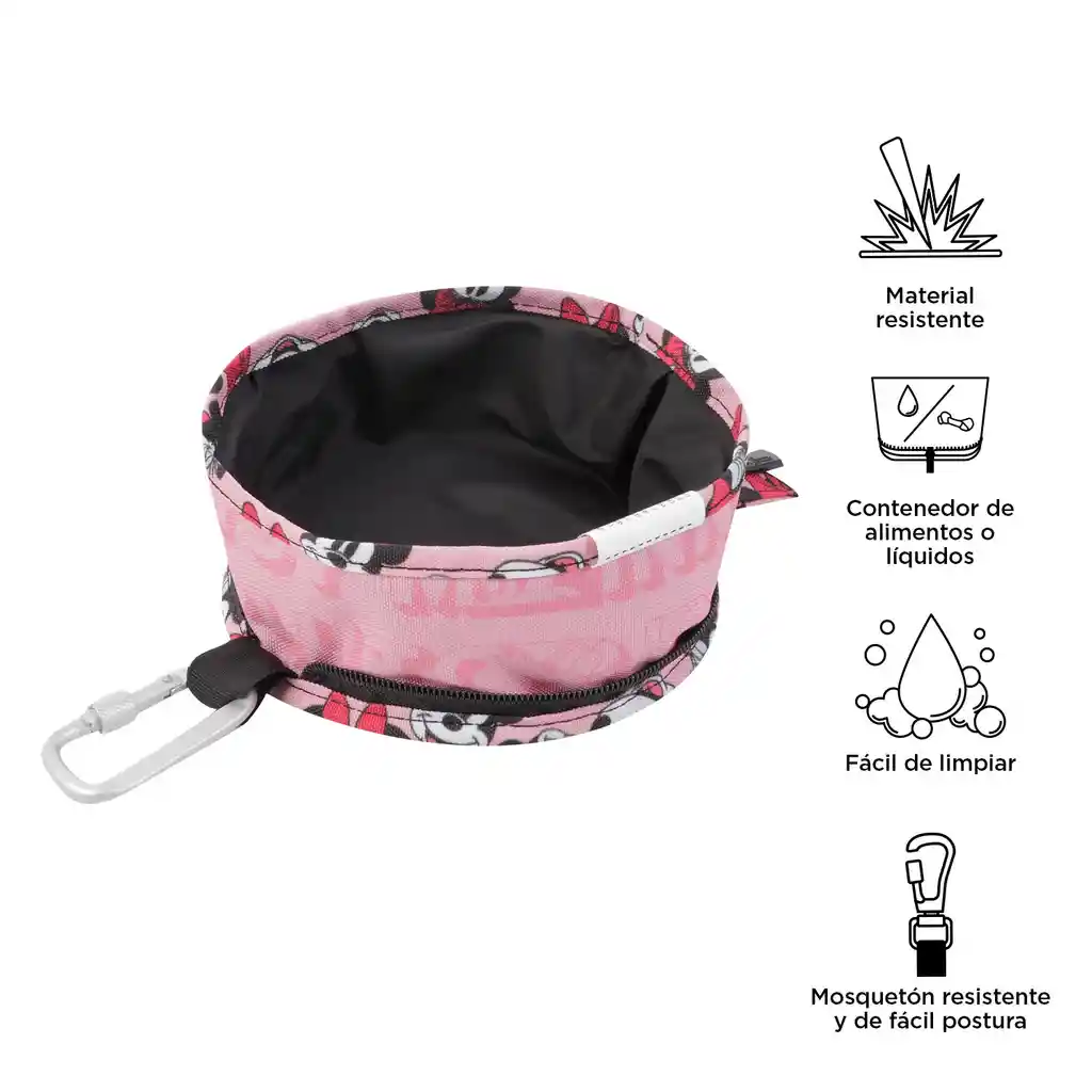 Bebedero Portátil Vito Minnie Mouse Para Mascota