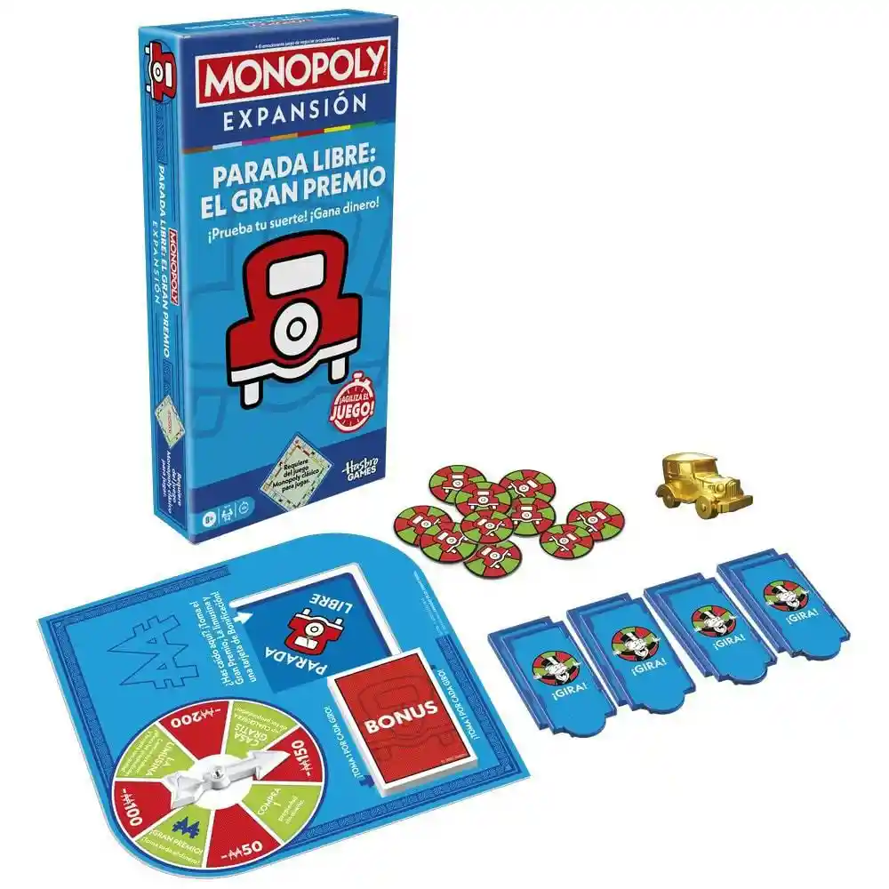 Juego de Mesa Monopoly Parada Libre Gran Premio Hasbro Gaming