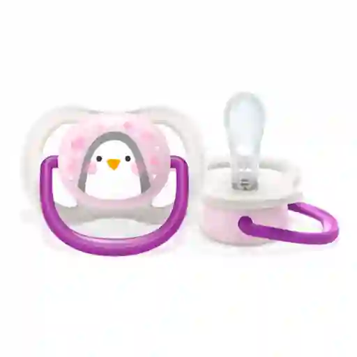 Avent Chupete Ultra Air Collection Animals Purple 0-6 Meses