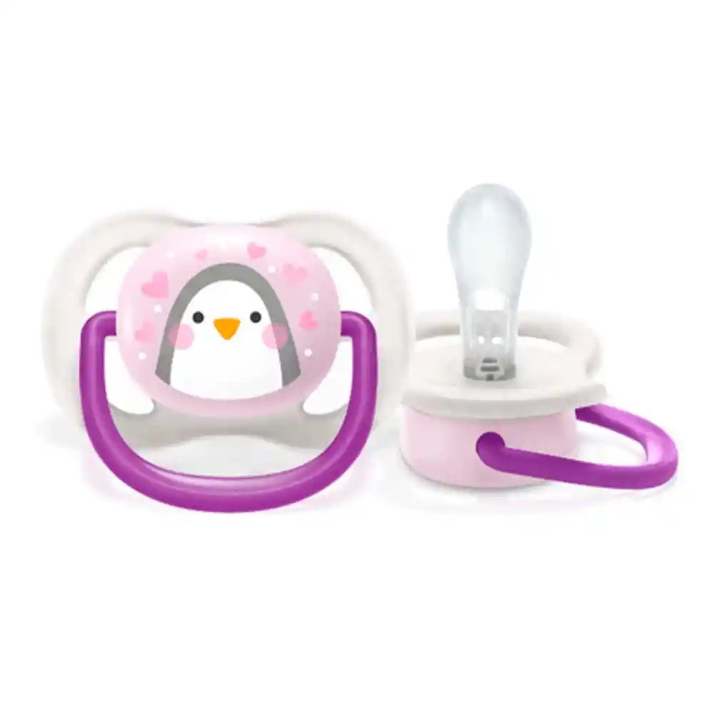 Avent Chupete Ultra Air Collection Animals Purple 0-6 Meses