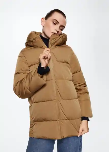 Anorak Tokyo Camel Talla L Mujer Mango