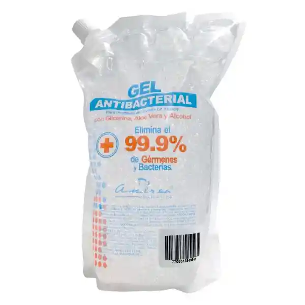 Andrea Gel Antibacterial con Glicerina y Aloe Vera