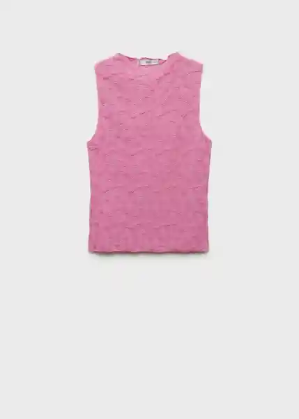 Top Acadia Rosa Pastel Talla M Mujer Mango