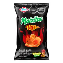 Maizitos Pasabocas de Maíz Uy Habanero Sabor a Limón