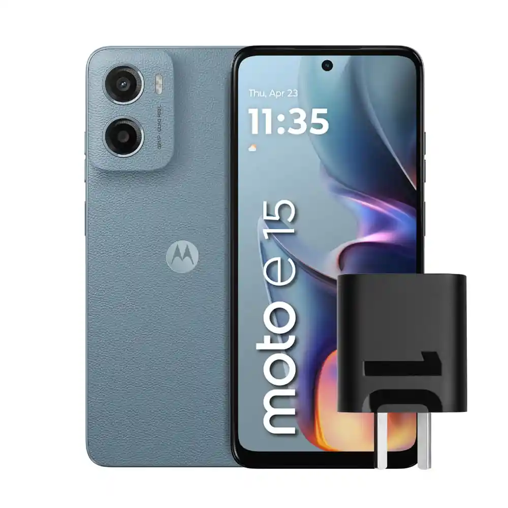 Celular Motorola E15 6.67" 4gb Ram 64gb Azul Cantera