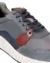 Tenis Runner Mix Gris Acero Medio Talla 39 Chevignon