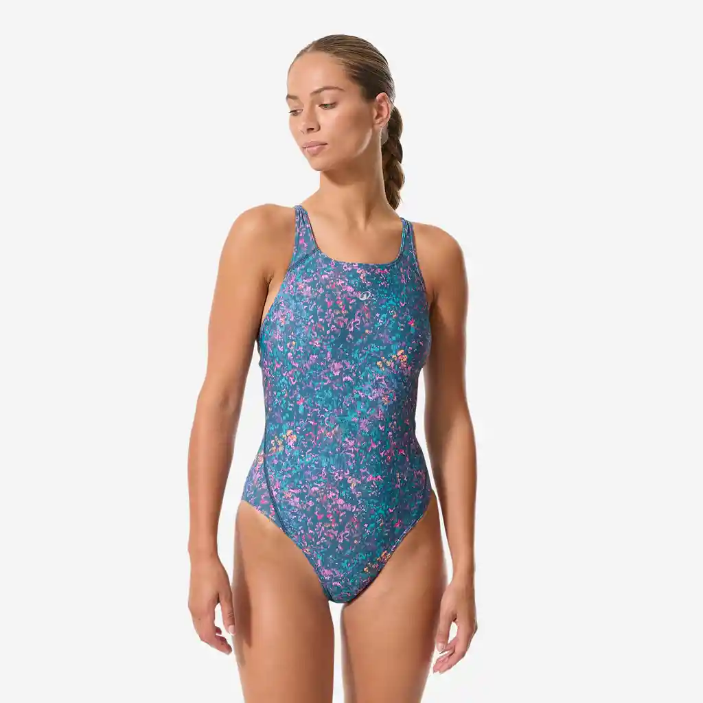 Vestido de Baño Natación Kamyleon Mujer Verde Estampado Tach