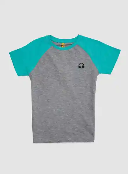 Camiseta Para Niño Gris Claro Talla 10 People