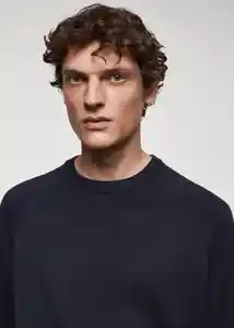 Buzo Jersey Ten Navy Talla L Hombre Mango