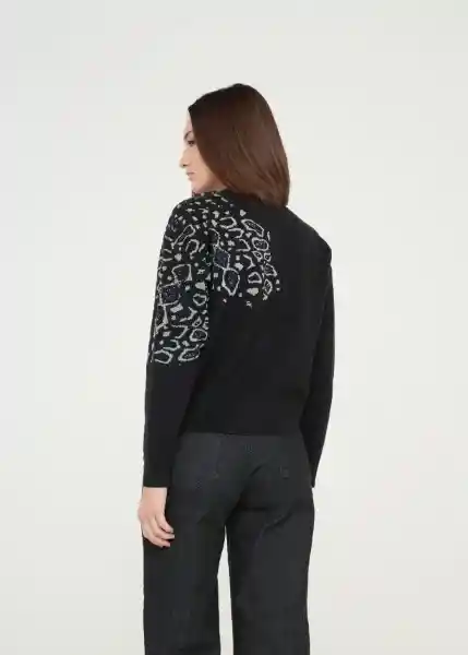 Tejido Mujer Negro Puro Ultraoscuro Talla L 489g012 Naf Naf