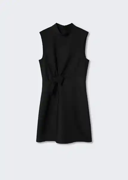 Vestido Lana Negro Talla S Mujer Mango