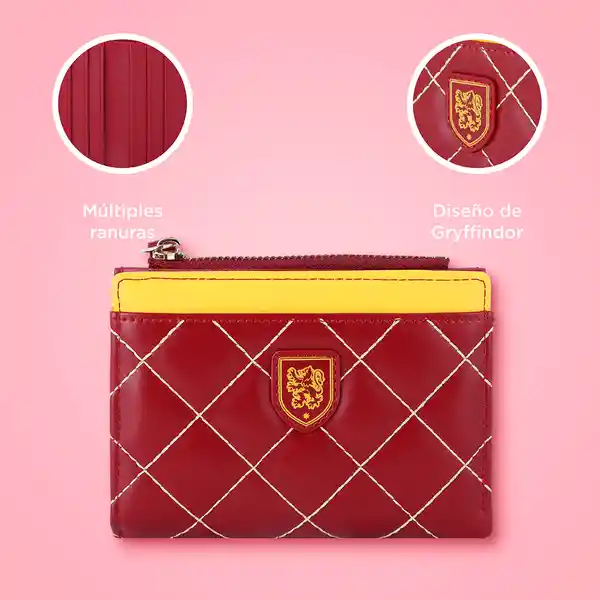 Cartera Con Diseño Rombos Serie Harry Potter Gryffindor Miniso