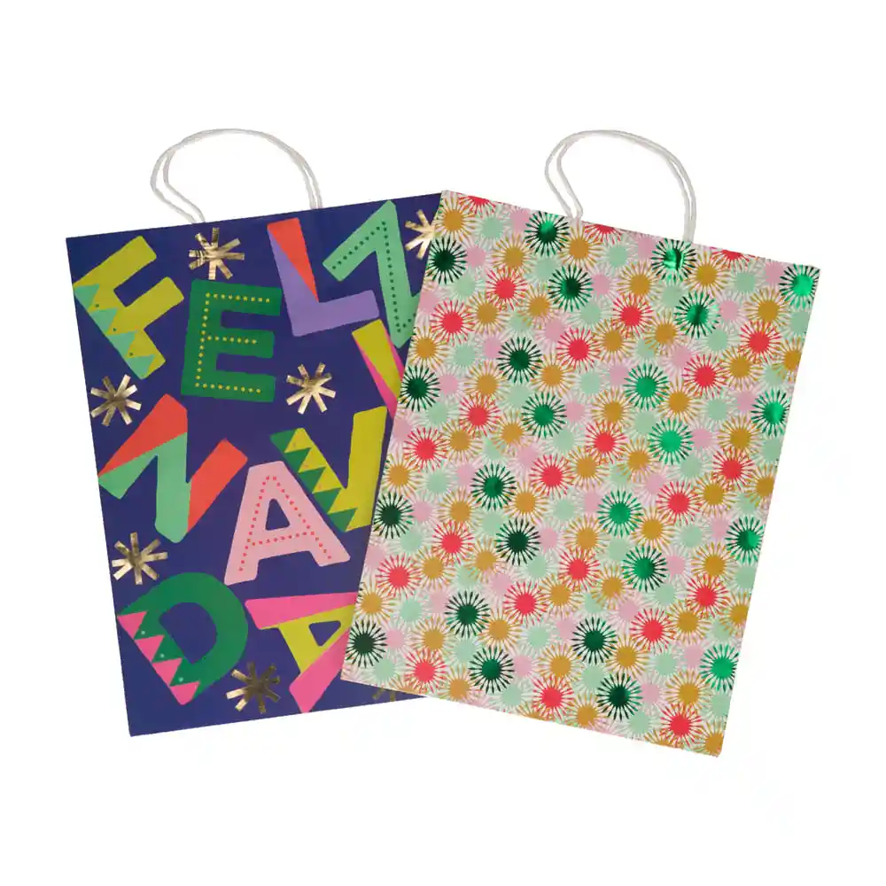 Set 2 Bolsas Navidad Diseño 0012