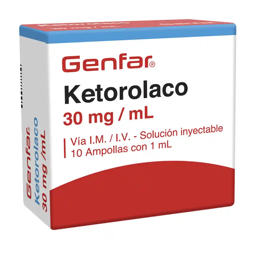 Ketorolaco 30 Mg/ml X 10 Amp
