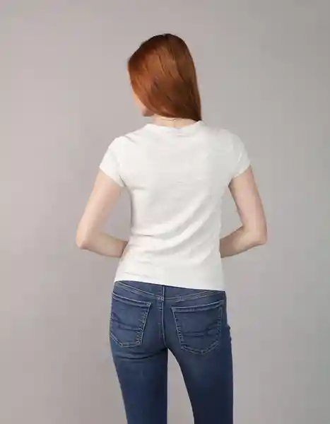 Camiseta Mujer Gris Talla: X-SMALL 9979006 American Eagle