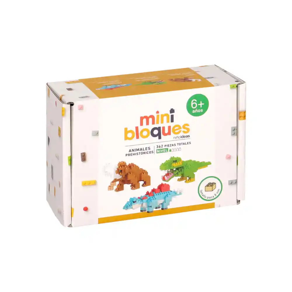 Mini Bloques Nivel 1 Animales Prehistoricos